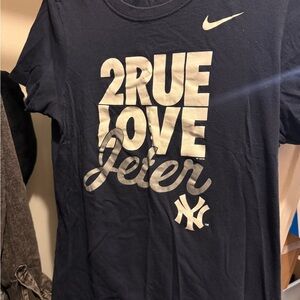Nike Women’s Navy Blue Derek Jeter love shirt
